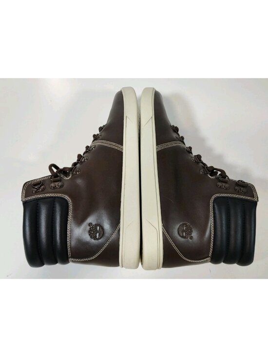 Timberland Groveton Alpine Leather Casual High Top Boots Men\'s 10.5 Brown 6917B